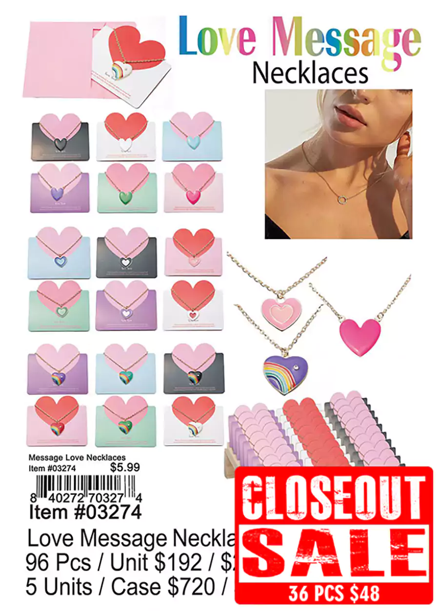 Love Message Necklace (CL)